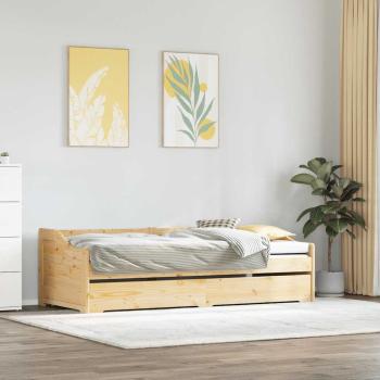 Tagesbett Ausziehbar ohne Matratze IRUN 90x200cm