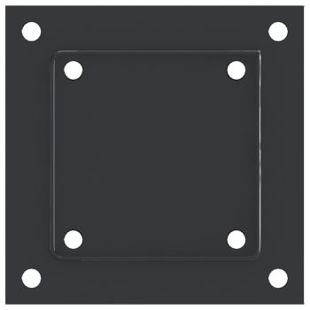 Pfostenträger Quadrat 4 Stk. 121x121 mm Stahl Pulverbeschichtet