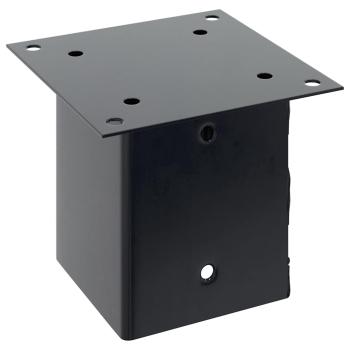 Pfostenträger Quadrat 4 Stk. 101x101 mm Stahl Pulverbeschichtet