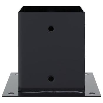 Pfostenträger Quadrat 4 Stk. 101x101 mm Stahl Pulverbeschichtet