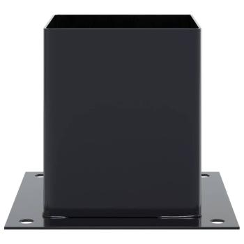 Pfostenträger Quadrat 4 Stk. 101x101 mm Stahl Pulverbeschichtet