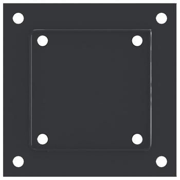 Pfostenträger Quadrat 4 Stk. 101x101 mm Stahl Pulverbeschichtet