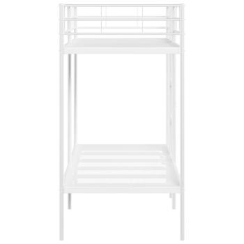 Etagenbett ohne Matratze Weiß 80x200 cm Stahl