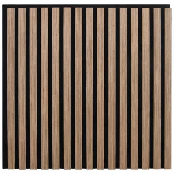 Akustik Wandpaneele 2 Stk. Lamellen 60,5x60 cm Eichenfurnier