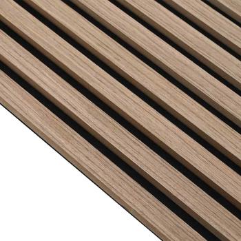 Akustik Wandpaneele 2 Stk. Lamellen 60,5x60 cm Eichenfurnier