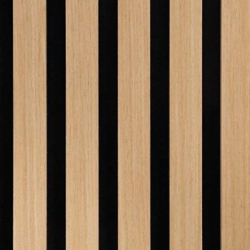 Akustik Wandpaneele 8 Stk. Lamellen 60,5x60 cm Eichenfurnier