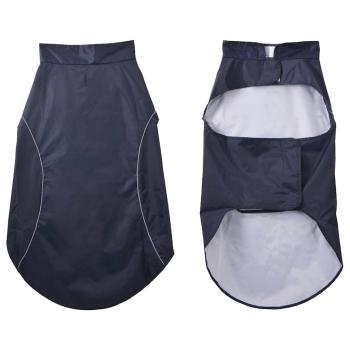 Hunde Regenmantel mit Reflexstreifen Polyester Marineblau 4XL