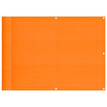 Balkon-Sichtschutz Orange 75x1000 cm 100 % Polyester-Oxford