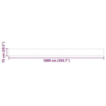 Balkon-Sichtschutz Orange 75x1000 cm 100 % Polyester-Oxford