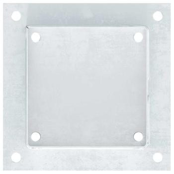 Pfostenträger Quadratisch 4Stk. Silber 141x141mm Stahl Verzinkt