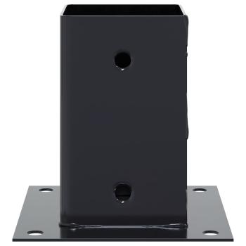 Pfostenträger Quadrat 4 Stk. 91x91 mm Pulverbeschichteter Stahl