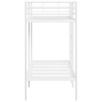 Etagenbett ohne Matratze Weiß 75x190 cm Stahl