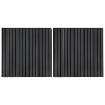 Akustik Wandpaneele 2 Stk. Lamellen 60,5x60 cm Eichenfurnier