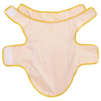 Hunde Regenmantel mit Reflexstreifen Polyester Gelb XXS