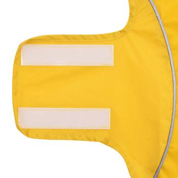 Hunde Regenmantel mit Reflexstreifen Polyester Gelb XXS
