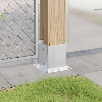 Pfostenträger Quadratisch 12 Stk. 121x121 mm Stahl Verzinkt