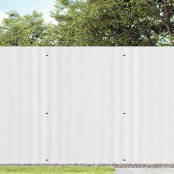 Gartenzaun Doppelseitig Weiß 1,8x3 m PVC
