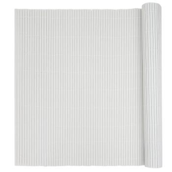 Gartenzaun Doppelseitig Weiß 1,8x3 m PVC