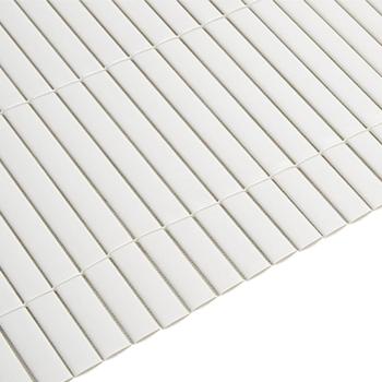 Gartenzaun Doppelseitig Weiß 1,8x3 m PVC