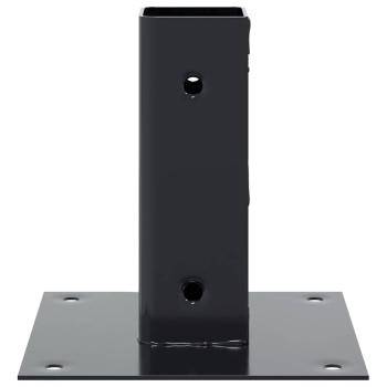 Pfostenträger Quadrat 4 Stk. 51x51 mm Pulverbeschichteter Stahl