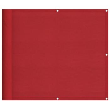 Balkon-Sichtschutz Rot 90x1000 cm 100% Polyester-Oxford