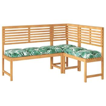 Außensitzkissen Set aus 6 Blattmuster Polyester 40 x 40 x 8 cm