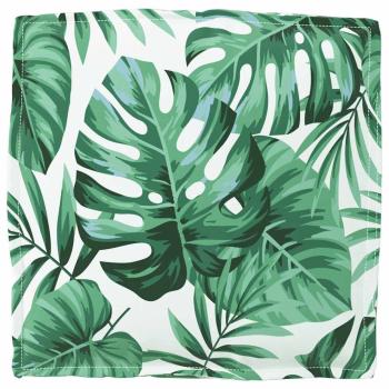 Außensitzkissen Set aus 6 Blattmuster Polyester 40 x 40 x 8 cm