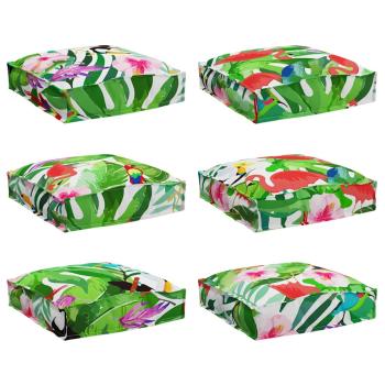 Außenkissen Set von 6 Tropischer Dschungel Polyester