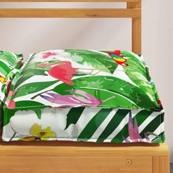 Außenkissen Set von 6 Tropischer Dschungel Polyester