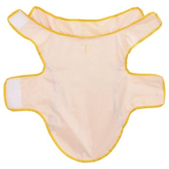 Hunde Regenmantel mit Reflexstreifen Polyester Gelb S