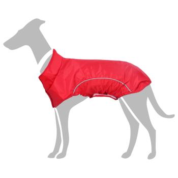 ARDEBO.de - Hunde Regenmantel mit Reflexstreifen Polyester Rot 3XL