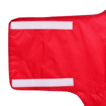 Hunde Regenmantel mit Reflexstreifen Polyester Rot 3XL