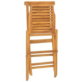 ARDEBO.de - Gartenstühle 2 Stk. Klappbar 47x63x90 cm Massivholz Teak