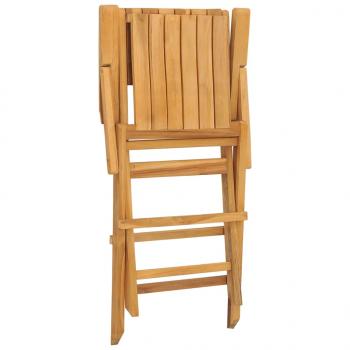 Gartenstühle 2 Stk. Klappbar 55x61x90 cm Massivholz Teak