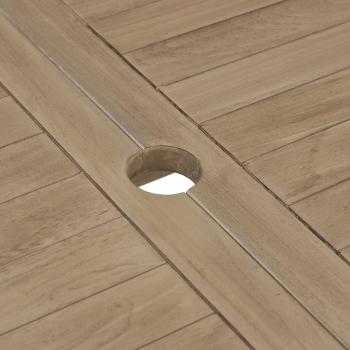 Gartentisch Klappbar Grau 120x70x75 cm Massivholz Teak