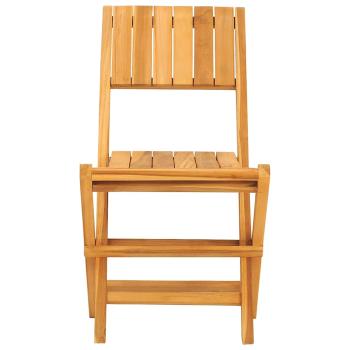 Klappstühle, 6 Stück, 47 x 62 x 90 cm, Massivholz Teak