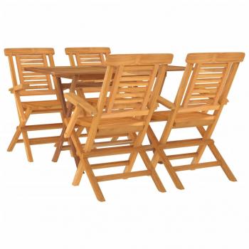 ARDEBO.de - 5-tlg. Garten-Essgruppe Massivholz Teak
