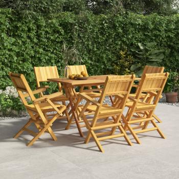 ARDEBO.de - 7-tlg. Garten-Essgruppe Massivholz Teak