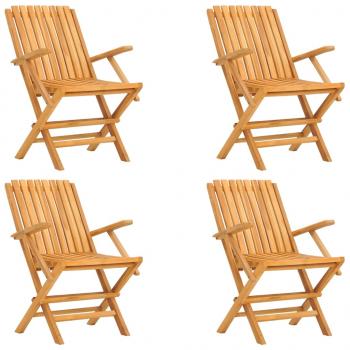 5-tlg. Garten-Essgruppe Massivholz Teak