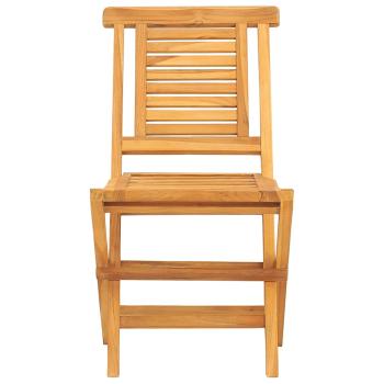 Klappst?hle, 8 St?ck, 47 x 63 x 90 cm, Massivholz Teak