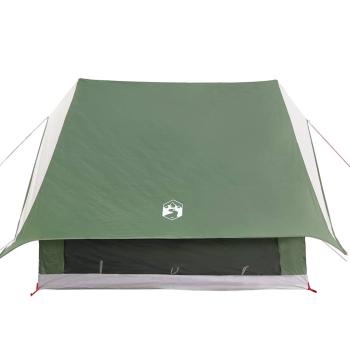 Campingzelt 3-Personen Grün Polyester Zusammenklappbar