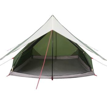 7-Personen Campingzelt Grün Polyester, Stahl 7-Personen