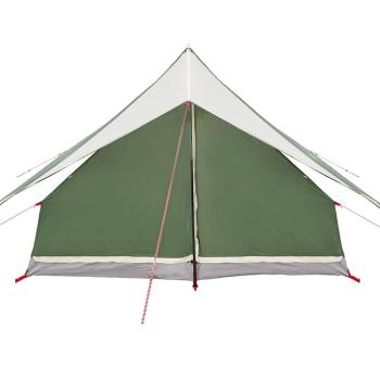 7-Personen Campingzelt Grün Polyester, Stahl 7-Personen