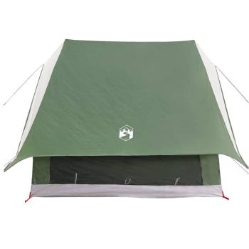 7-Personen Campingzelt Grün Polyester, Stahl 7-Personen