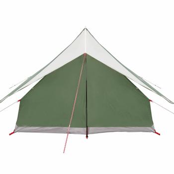 7-Personen Campingzelt Grün Polyester, Stahl 7-Personen
