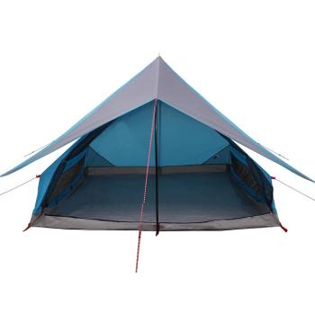 Familienzelt 7-Personen Blau Polyester 7-Personen