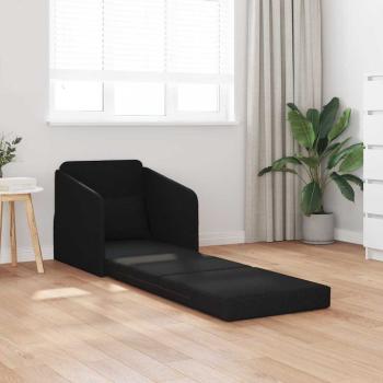 Sofa Schwarz Polyester, Holz 200 x 60 x 62 cm Ergonomisch