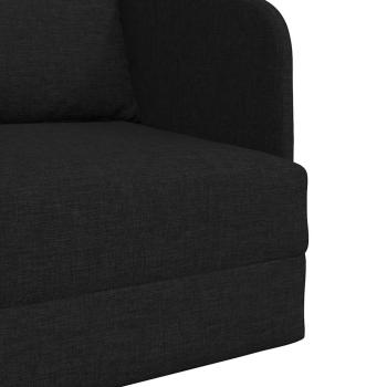 Sofa Schwarz Polyester, Holz 200 x 60 x 62 cm Ergonomisch
