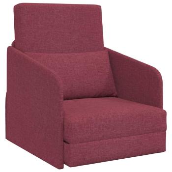 Sofa Weinrot Polyester 200 x 60 x 62 cm Abnehmbare Bezüge