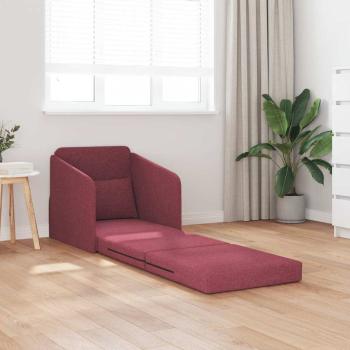 Sofa Weinrot Polyester 200 x 60 x 62 cm Abnehmbare Bezüge
